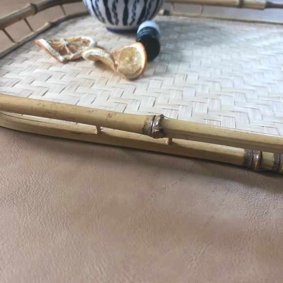 Boho Vintage rattan tray - Picture 3 of 5